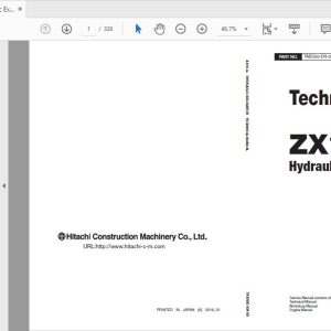 Hitachi Hydraulic Excavator ZX19 5A TABG50 EN 00 Technical Manual 1