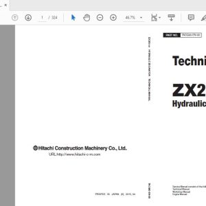 Hitachi Hydraulic Excavator ZX20 5B TACG90 EN 00 Technical Manual 1