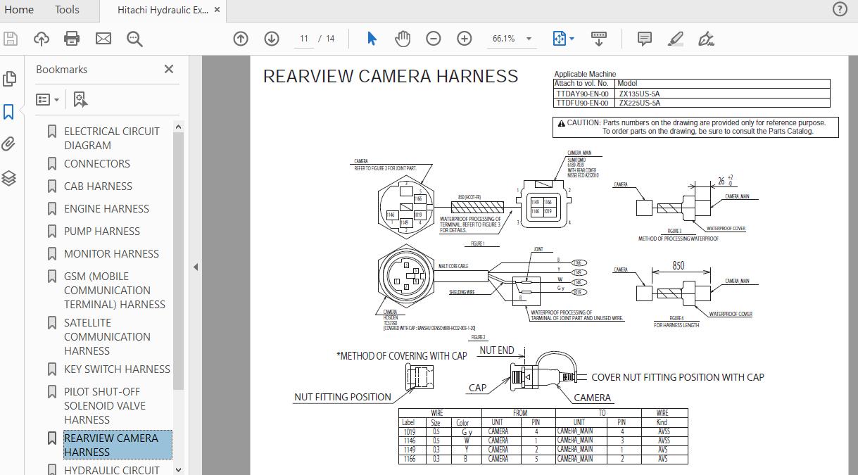 Hitachi Hydraulic Excavator ZX225US 5A TTDFU90 EN 00Circuit Diagram 4