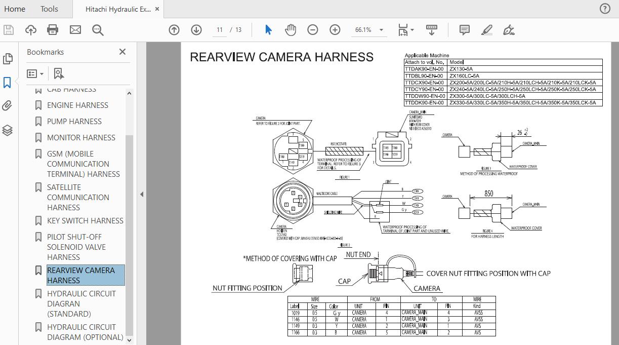 Hitachi Hydraulic Excavator ZX240240LC250HKLCHLCK 5A TTDCY90 EN 00Circuit Diagram 4