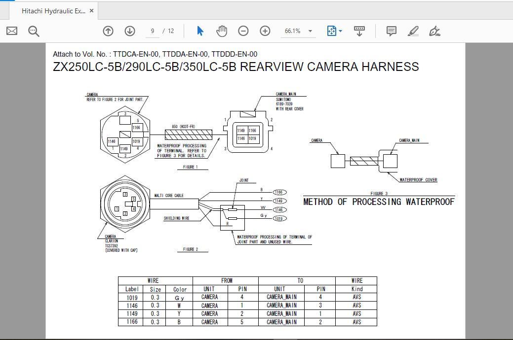 Hitachi Hydraulic Excavator ZX250LC290LC350LC 5B TTDDD EN 00Circuit Diagram 4