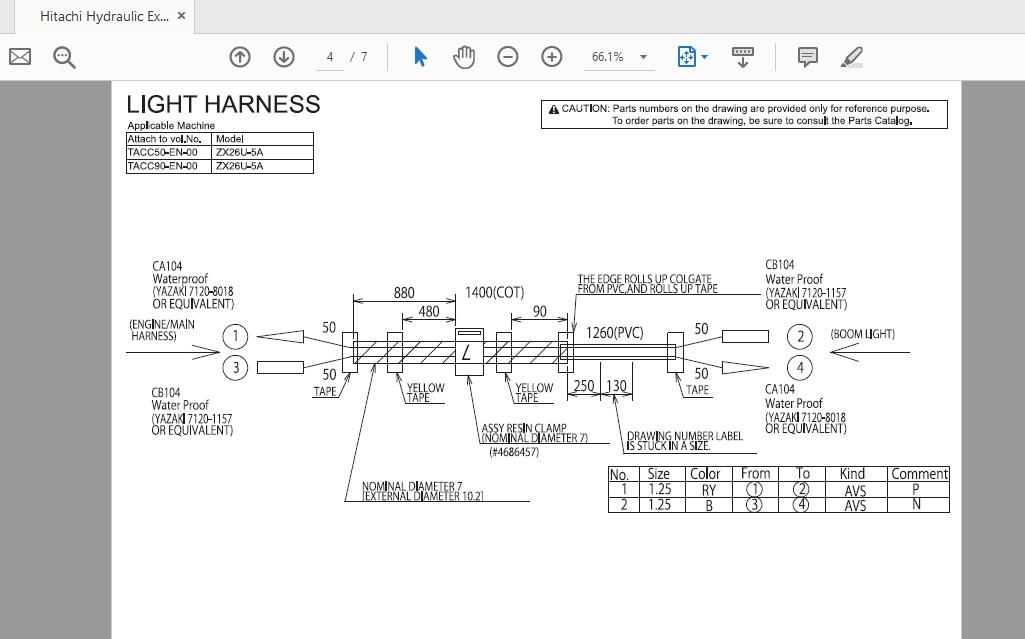 Hitachi Hydraulic Excavator ZX26U 5A TACC50TACC90 EN 00Circuit Diagram20171108 3