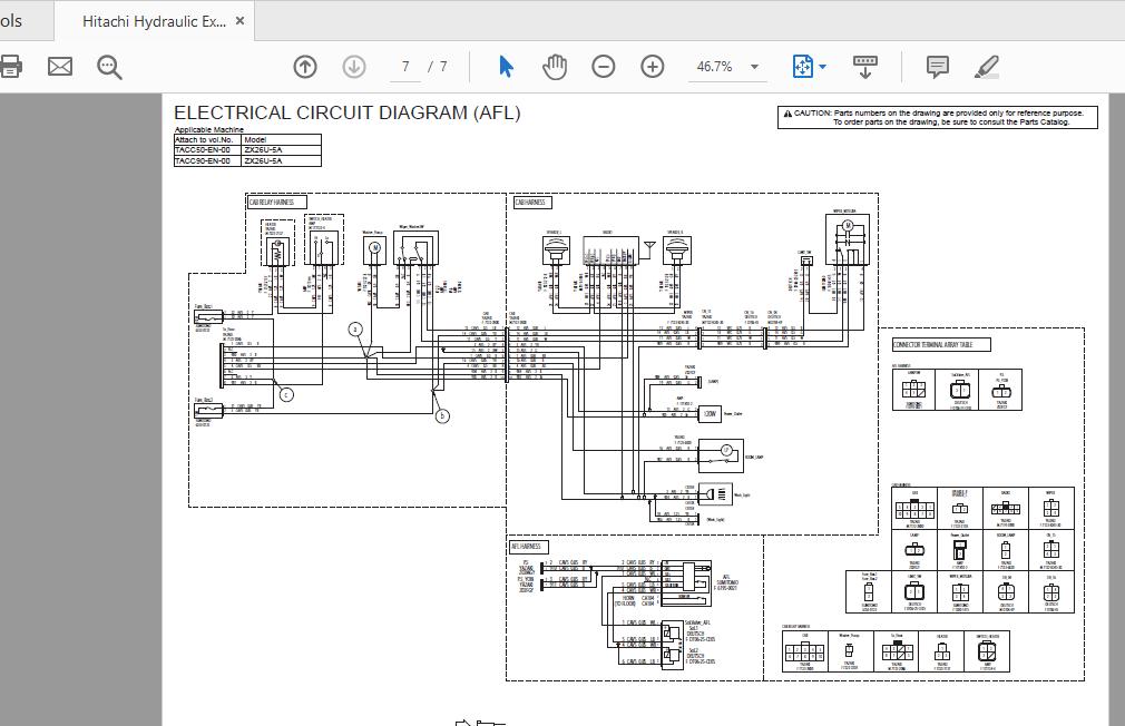 Hitachi Hydraulic Excavator ZX26U 5A TACC50TACC90 EN 00Circuit Diagram20171108 4
