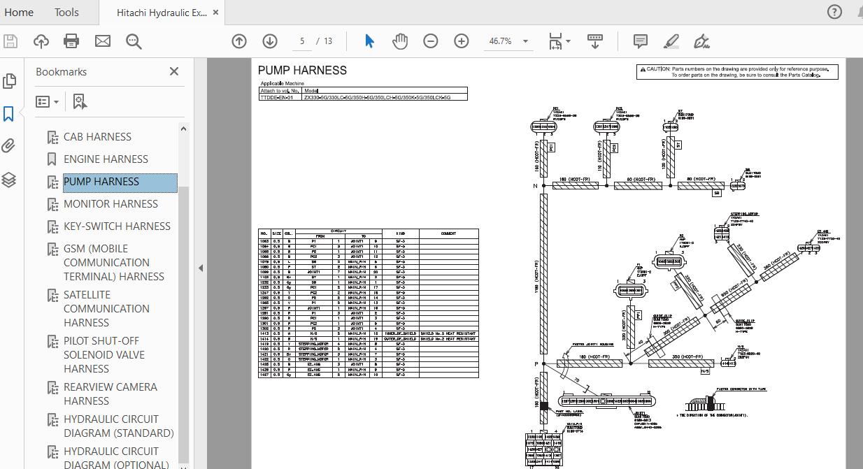 Hitachi Hydraulic Excavator ZX330330LC 5G 350HLCH350KLCK 5G TTDDE EN 01Circuit Diagram20151120 2