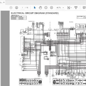 Hitachi Hydraulic Excavator ZX33U38U48U55U 5A TADC EN 01 Circuit Diagram 1