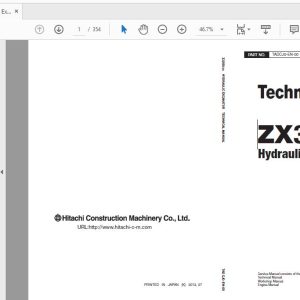 Hitachi Hydraulic Excavator ZX35U 5A TADCJ0 EN 00 Technical Manual 1