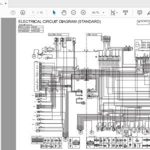 Hitachi Hydraulic Excavator ZX35U-5B Technical_Workshop Manual & Circuit Diagram Hitachi Hydraulic Excavator Zx35U 5B Tadj90 En 00Circuit Diagram 1