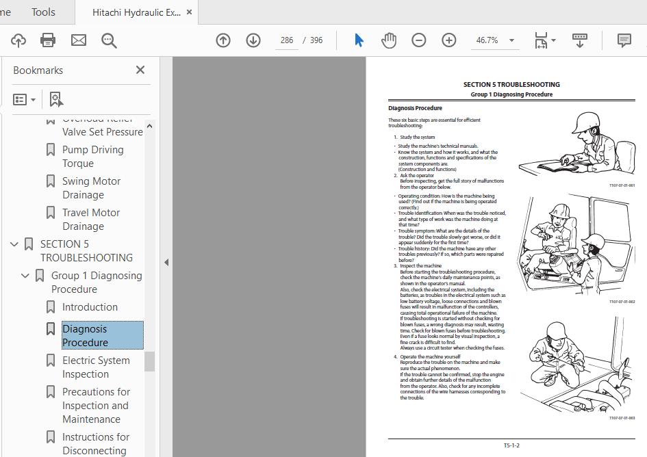 Hitachi Hydraulic Excavator ZX38U 5A TADC EN 01 Technical Manual 4 1