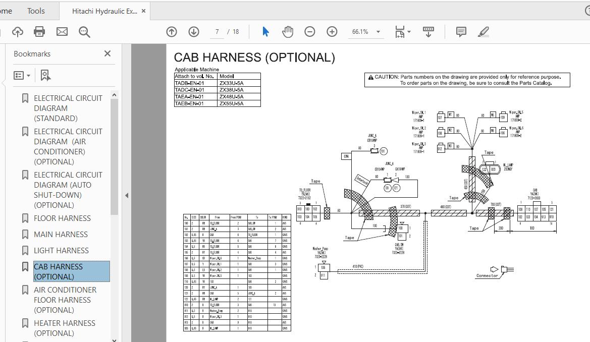 Hitachi Hydraulic Excavator ZX48U55Y 5A TAEB EN 01Circuit Diagram 3