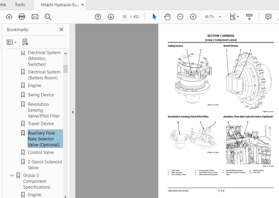 Hitachi Hydraulic Excavator ZX65USB 5A TAFA EN 01 Technical Manual20170130 2