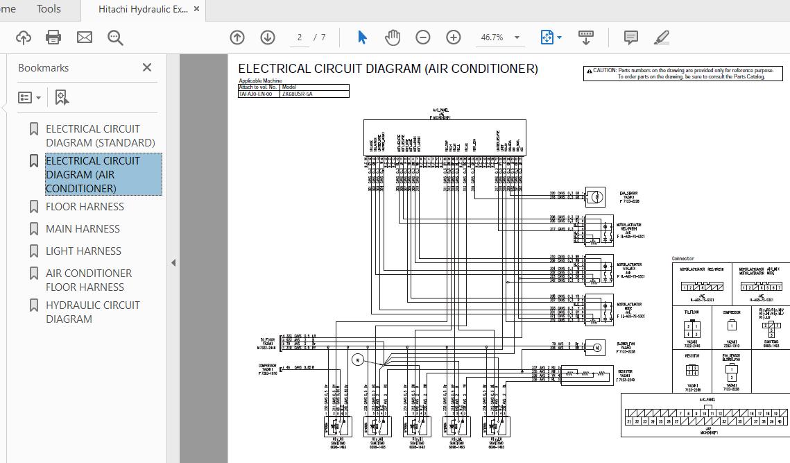 Hitachi Hydraulic Excavator ZX68USR 5A TAFAJ0 EN 00Circuit Diagram 2