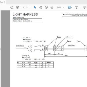 Hitachi Hydraulic Excavator ZX68USR 5A TAFAJ0 EN 00Circuit Diagram 3