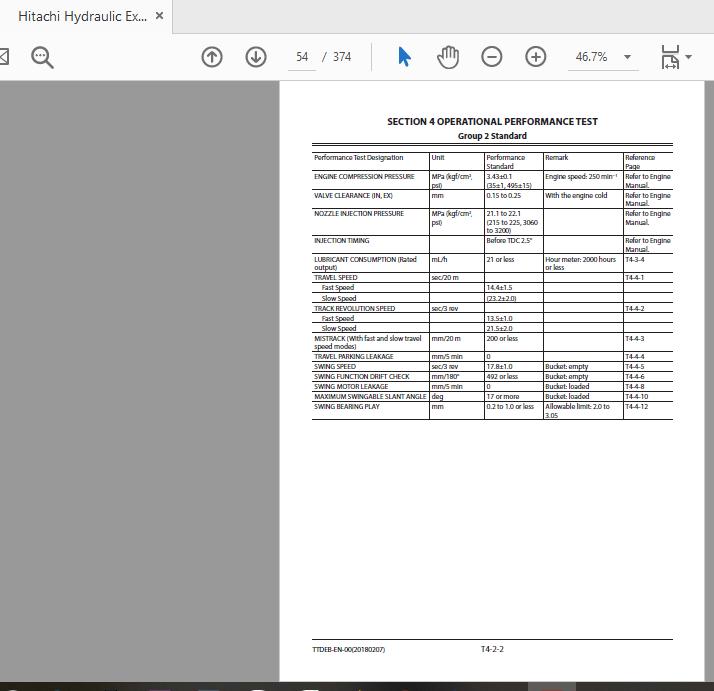 Hitachi Hydraulic Excavator ZX75US85US 5A TTDEB EN 00 Technical Manual20180207 2