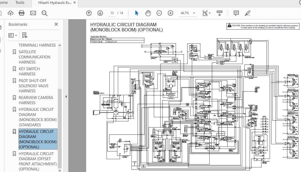Hitachi Hydraulic Excavator ZX85US 5A TTDEB EN 00Circuit Diagram 4