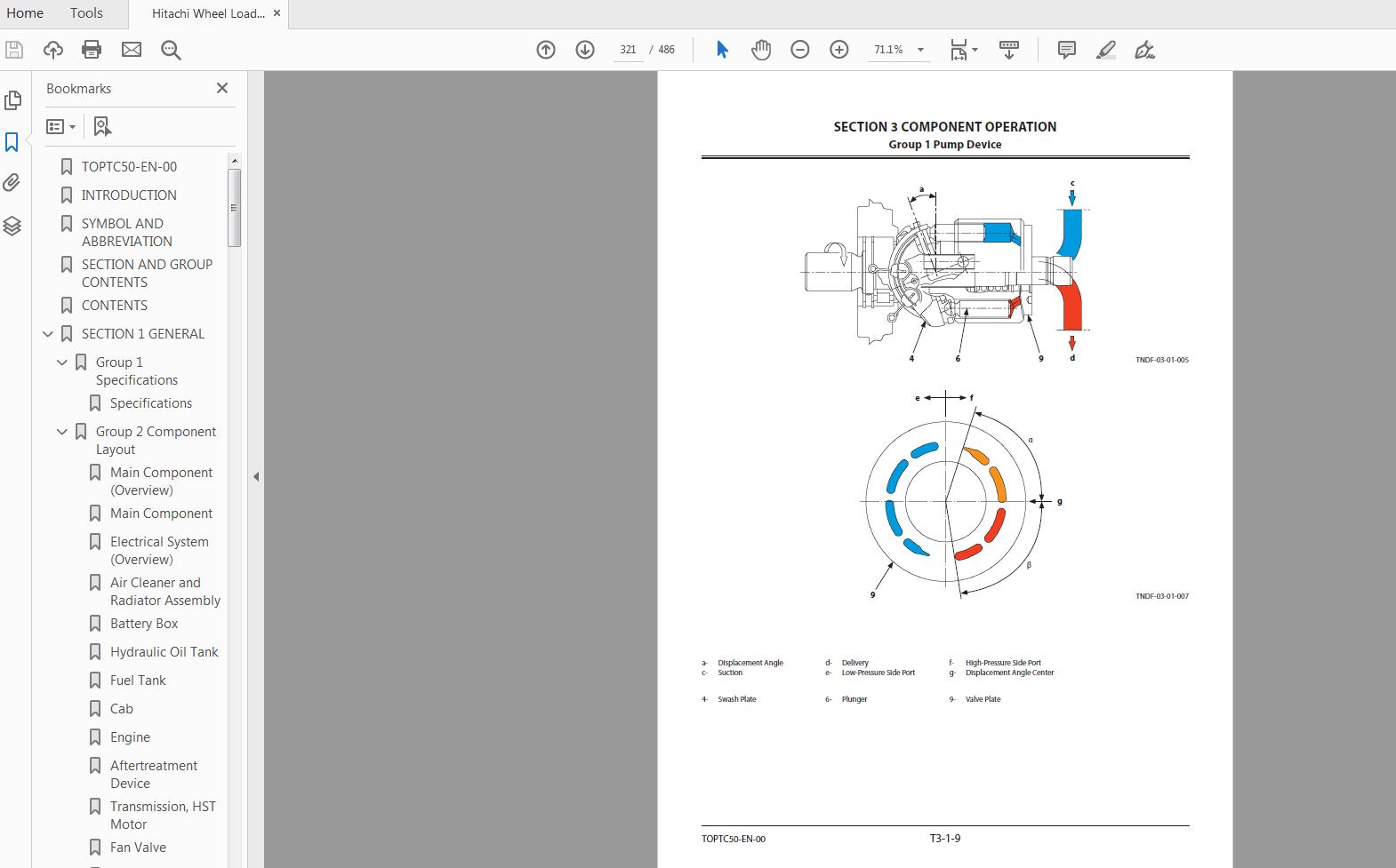 Hitachi Wheel Loader ZW 150 6 Technical Workshop ManualCircuit Diagram 7