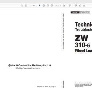 Hitachi Wheel Loader ZW 310 6 Technical Workshop ManualCircuit 4