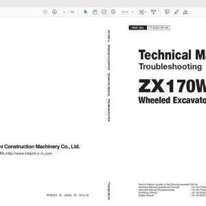 Hitachi Wheel Loader Zx170W 5A Technical Workshop Manualcircuit Diagram 4