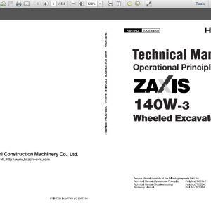 Hitachi Zaxis 140W 3 TOCEB E 00 Technical Manual 1