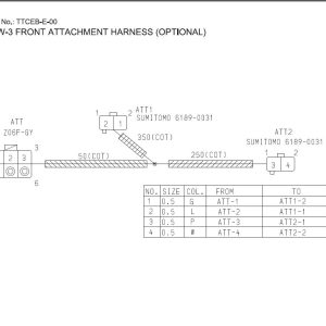 Hitachi Zaxis 140W 3 TTCEB E 00CIRCUIT 2 Electrical Circuit Diagram 1