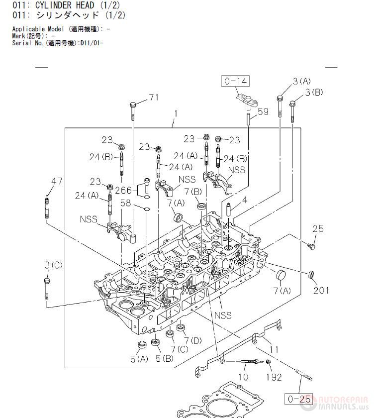 Hitachi Zaxis 300 6 Hydraulic Excavator 6HK1 XASA12 5 Engine Parts Catalog 3