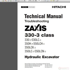 Hitachi Zaxis 330 3 350LCN 3 Class TT1V7 E 00 Technical Manual 1