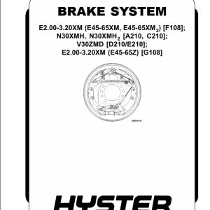Hyster Forklift Class 2 D210 V30ZMD Electric Motor Narrow Aisle Trucks Repair Manuals 1