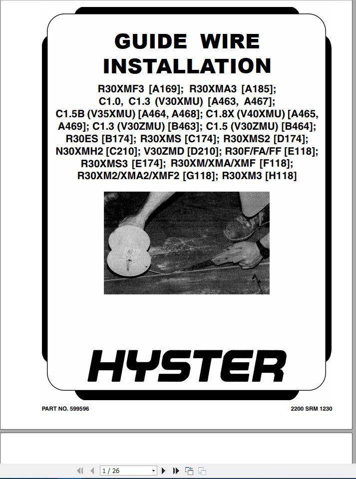 Hyster Forklift Class 2 D210 V30ZMD Electric Motor Narrow Aisle Trucks Repair Manuals 3