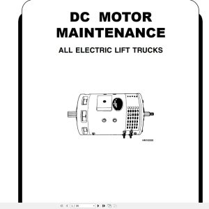 Hyster Forklift Class 2 Electric Motor Narrow Aisle Trucks A186 R30CH Service Manuals 1