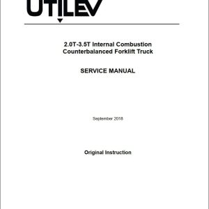 Hyster Forklift Class 4 Internal Combustion Engine Trucks A273 UT20 32C Service Manuals 1