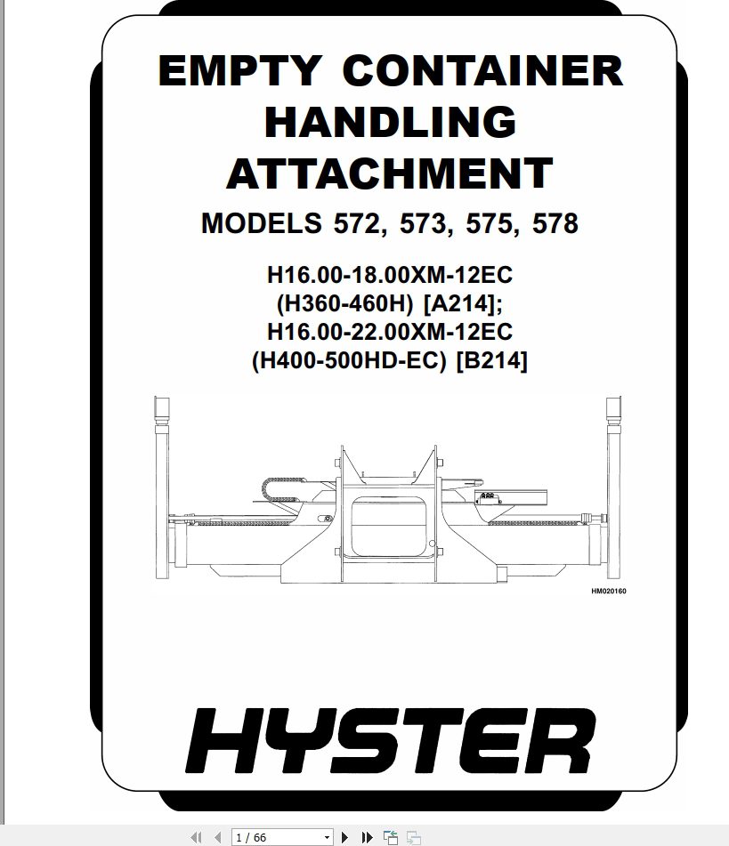 Hyster Forklift Class 5 Internal Combustion Engine Trucks B214 H16 22XM 12EC Service Manua 4