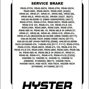 Hyster Forklift Class 5 Internal Combustion Engine Trucks C222