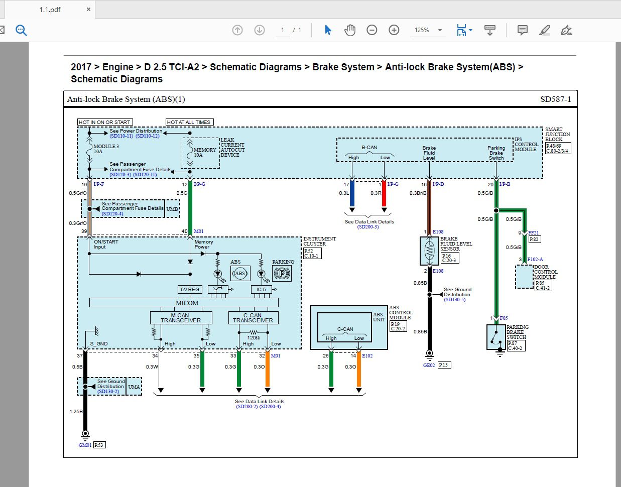 Hyundai Solati D 25 TCLA2 2017 Schematic Diagram 2
