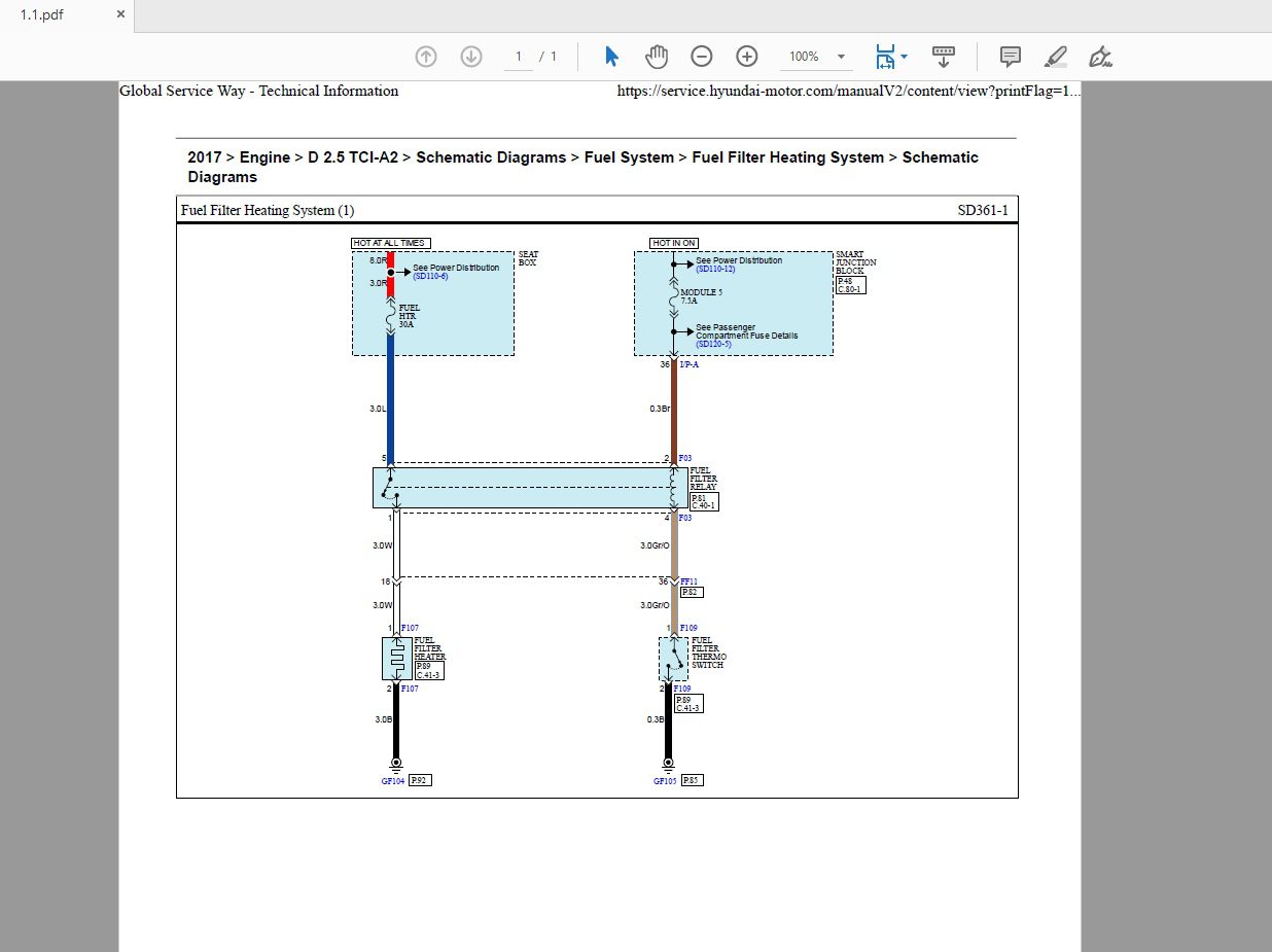 Hyundai Solati D 25 TCLA2 2017 Schematic Diagram 4