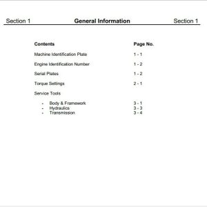 Jcb Backhoe Loader 4Dx Service Manual 2