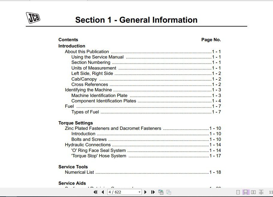 JCB Backhoe Loader Midi CX Service Manual 2