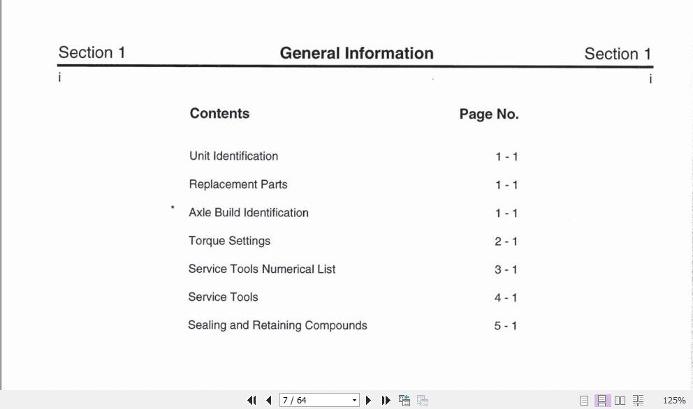 JCB Drivetrain PD40 AXLES Service Manual 2