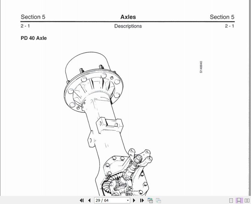 JCB Drivetrain PD40 AXLES Service Manual 3