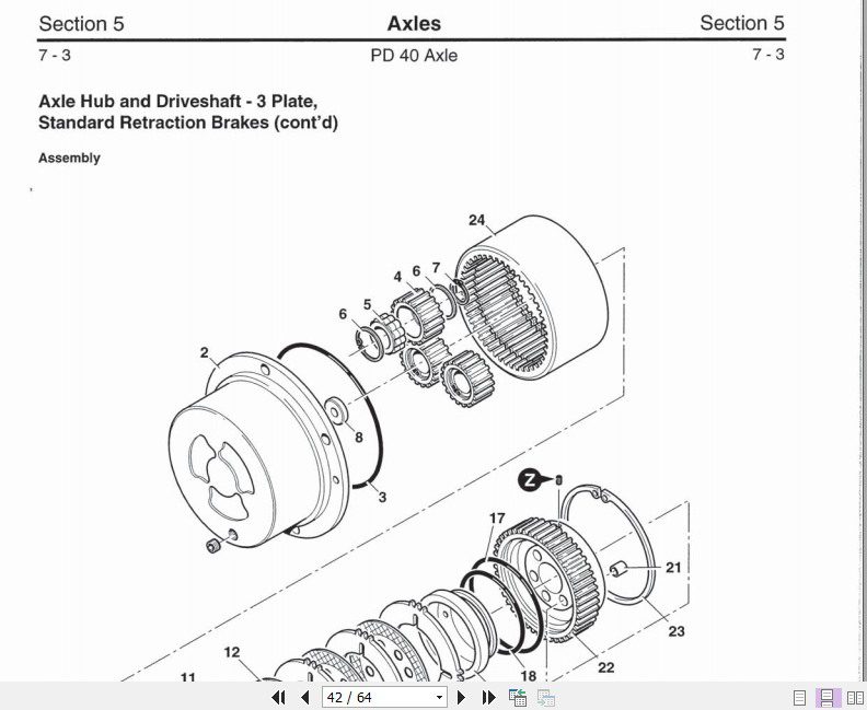 JCB Drivetrain PD40 AXLES Service Manual 4