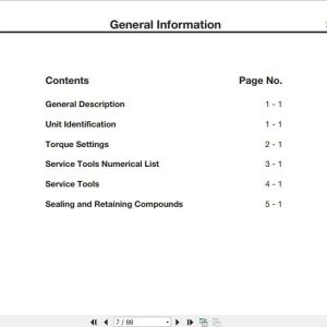 Jcb Drivetrain Pd70 Series Modular Drive Head Service Manual 2