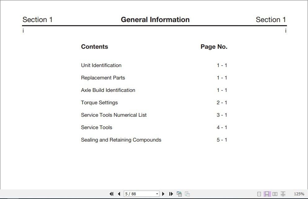 JCB Drivetrain SD 55 3 Piece Axles Service Manual 2 1