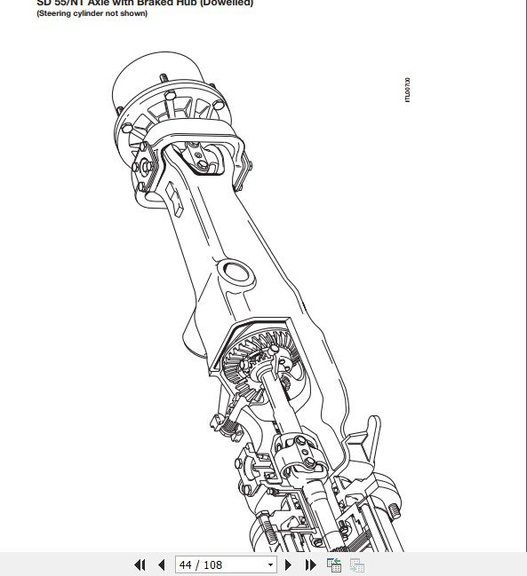 JCB Drivetrain SD 55 NT Axle Service Manual 3