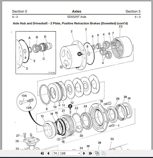 JCB Drivetrain SD 55 NT Axle Service Manual 4