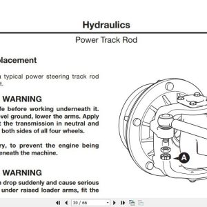 Jcb Drivetrain Sd 55 Power Track Rod High Pivot Mount Service Manual 3