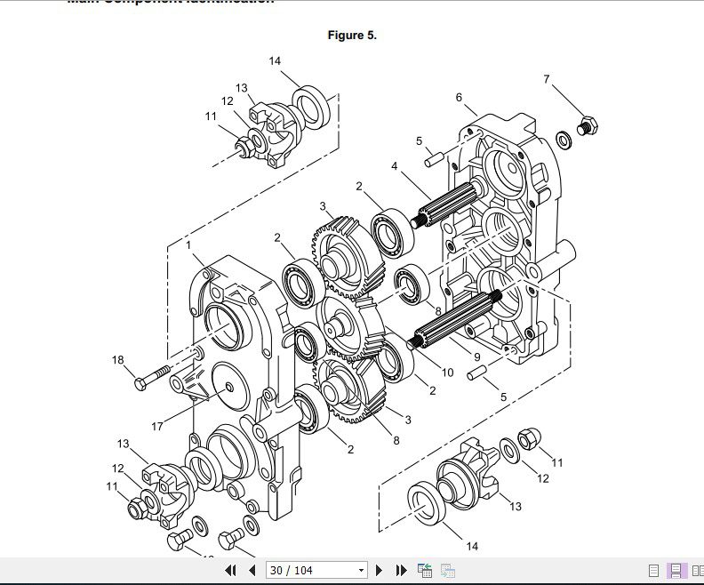 JCB Drivetrain TG300 TG310 Transfer Gearbox Service Manual 3