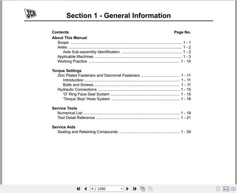 JCB Drivetrain Tranmission Service Manual 2