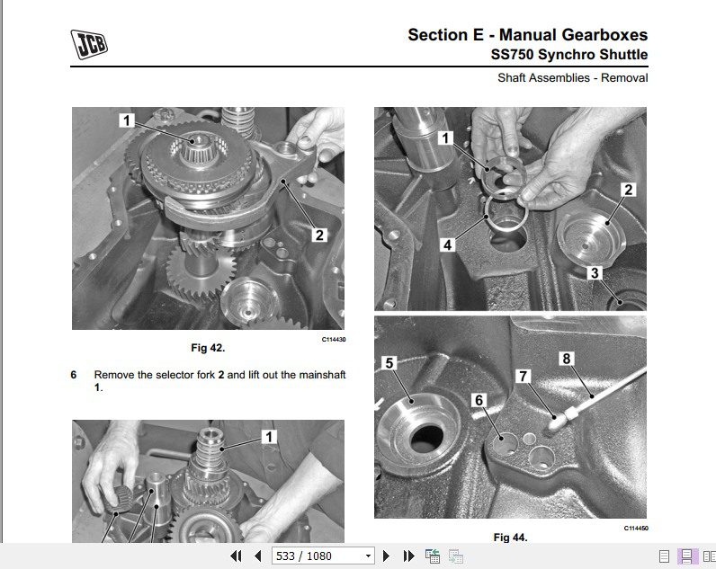 JCB Drivetrain Tranmission Service Manual 3