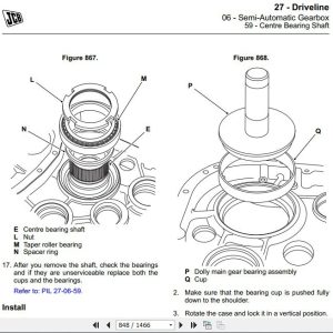 Jcb Drivetrain Transmissions Service Service Manual 4 1