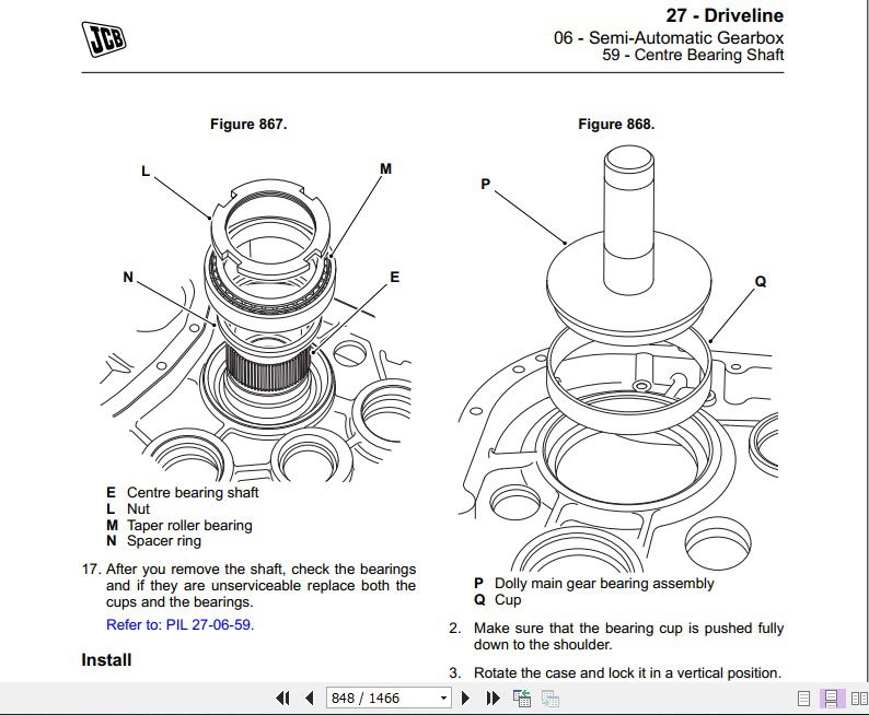 JCB Drivetrain Transmissions Service Service Manual 4 1