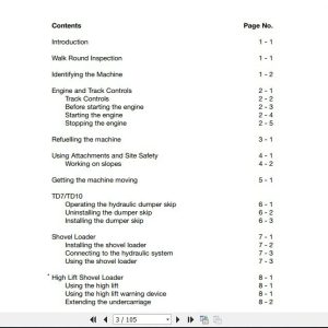 JCB Dumper TD7, T010 Service Manual Jcb Dumper Td7 T010 Service Manual 2
