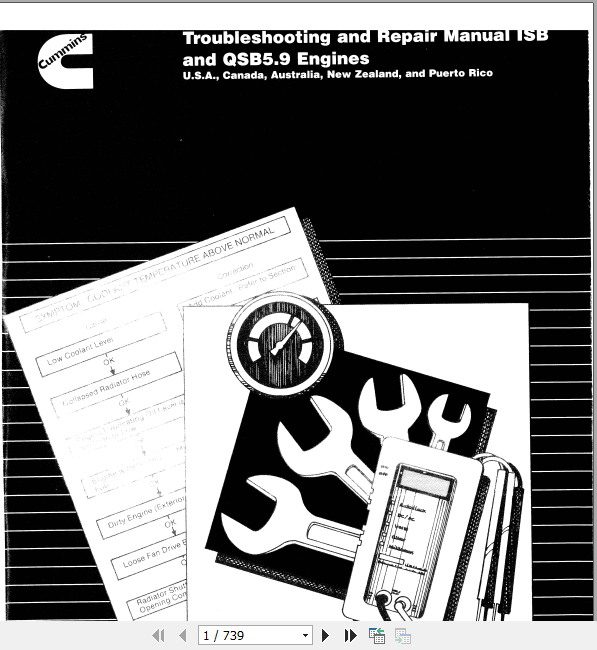 JCB Engines Cummins Tier 2 Troubleshooting Repair Manual 1